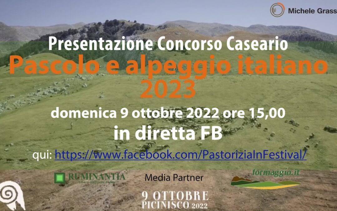 Concorso Caseario “Pascolo e alpeggio italiano 2023”